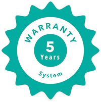 Sunpad comes with a 5 years warranty